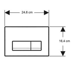Панель смыва Geberit Delta50 білий Фото 2
