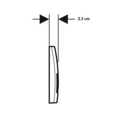Панель смыва Geberit Delta50 білий Фото 3