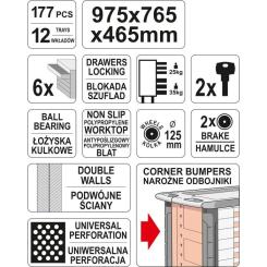Тележка с инструментом Yato YT-55300 Фото 6