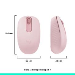 Мышка Logitech M196 Bluetooth Rose Фото 11