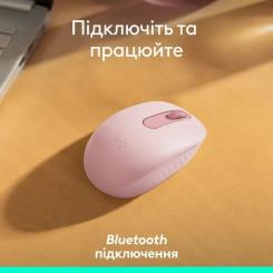 Мышка Logitech M196 Bluetooth Rose Фото 5