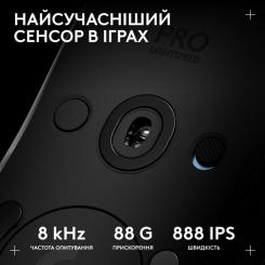 Мышка Logitech G Pro 2 Lightspeed Wireless Black Фото 3