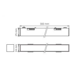 Светильник Videx LD430B 10.5W 30cm 4000K 48V Black Фото 3
