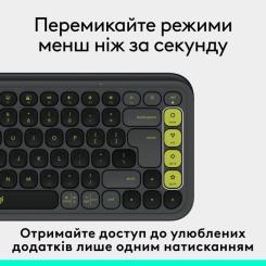 Клавиатура Logitech POP Icon Keys Bluetooth UA Graphite Фото 4