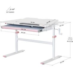 Парта Evo-kids TH-220 Pink Фото 1