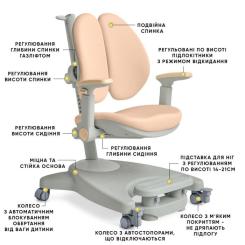 Детское кресло Mealux Supra Duo Plus Peach Фото 1