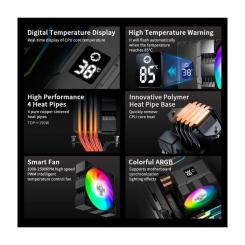 Кулер для процессора Gamemax Gamma 90 Digital BK Фото 7