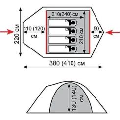 Палатка Tramp Mountain 3 (v2) Green Фото 11