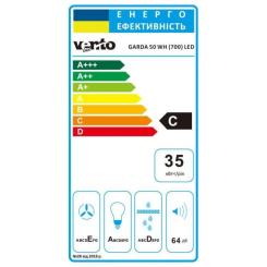Вытяжка кухонная Ventolux GARDA 50 WH (700) LED Фото 7