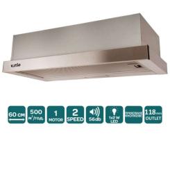Вытяжка кухонная Ventolux GARDA 60 INOX (500) LED Фото 2