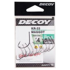 Крючок Decoy KR-33 Maggot 10 (14 шт/уп) Фото 1