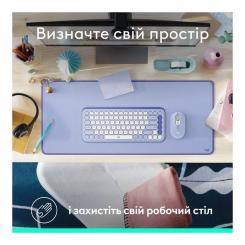 Коврик для мышки Logitech Desk Mat Studio Series Lilac Фото 9
