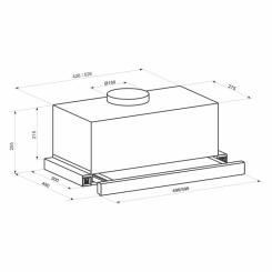 Вытяжка кухонная Eleyus LOTUS 1200 60 BL Фото 11