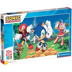 Пазл Clementoni Sonic серія MAXI 104 елементи Фото