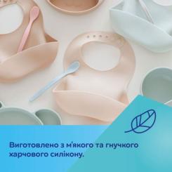 Нагрудничек Canpol babies силиконовый с карманом, зеленый Фото 5