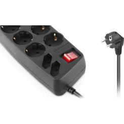 Сетевой фильтр питания REAL-EL REAL-EL RS-10 Protect, 3m, black Фото 2