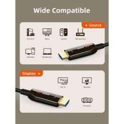 Кабель мультимедийный Cabletime HDMI M to HDMI M 10.0m V2.1 Фото 1