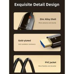 Кабель мультимедийный Cabletime HDMI M to HDMI M 10.0m V2.1 Фото 4