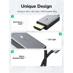 Кабель мультимедийный Cabletime miniDisplayPort M to HDMI M 1.8m Фото 4