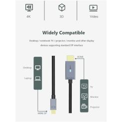 Кабель мультимедийный Cabletime miniDisplayPort M to HDMI M 1.8m Фото 6