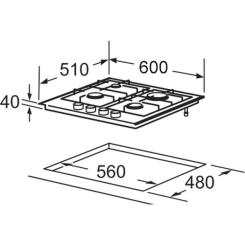 Варочная поверхность Interline HGG 763 FGT BM FLAME Фото 4