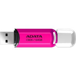 USB флеш накопитель ADATA 64GB C906 Pink USB 2.0 Фото 1