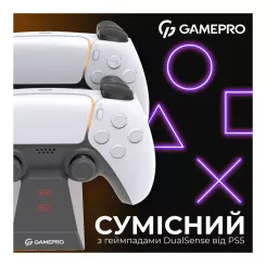 Зарядное устройство GamePro CHS420B Для геймпадів DualSense PS5 Black Фото 5