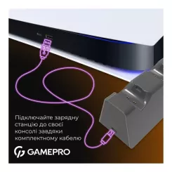 Зарядное устройство GamePro CHS420B Для геймпадів DualSense PS5 Black Фото 8