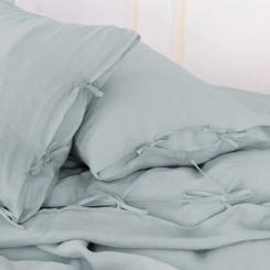 Постельное белье MirSon Лен Natural Linen Caspian 160x220х2 Фото 3