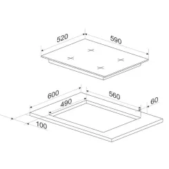 Варочная поверхность Hansa BHKS6718511 Фото 2