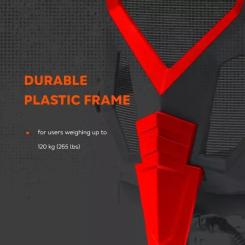 Кресло игровое Canyon Flow MCH01 Mesh Black/Red Фото 4