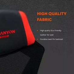 Кресло игровое Canyon Flow MCH01 Mesh Black/Red Фото 8