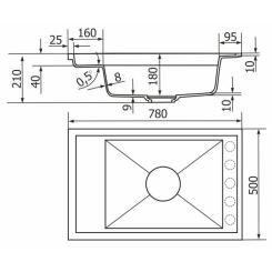 Мойка кухонная GRANADO Estella black shine Фото 6