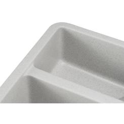 Мойка кухонная GRANADO Under top DOUBLE gris Фото 2