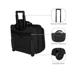Сумка для ноутбука Wenger 16" Granada, Wheeled Case, Black Фото 10