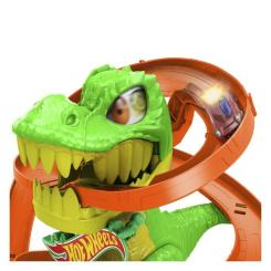 Автотрек Hot Wheels City Атака огненного Ти-Рекса Фото 1