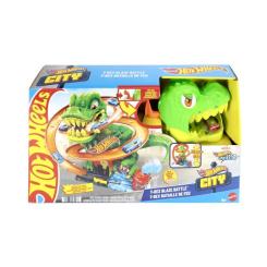 Автотрек Hot Wheels City Атака огненного Ти-Рекса Фото 3