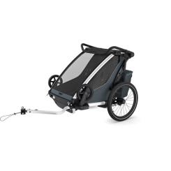 Коляска Thule Chariot Cross 2 Double (Dark Slate) Фото
