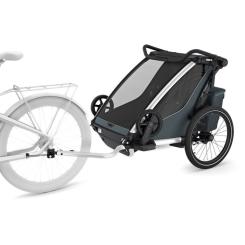Коляска Thule Chariot Cross 2 Double (Dark Slate) Фото 1