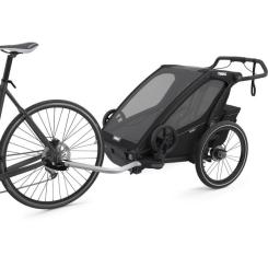 Коляска Thule Chariot Sport Double (Midnight Black) Фото 1
