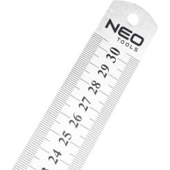 Линейка строительная Neo Tools нержавеющая сталь, 300мм Фото 1