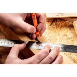 Линейка строительная Neo Tools нержавеющая сталь, 300мм Фото 4