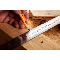 Линейка строительная Neo Tools нержавеющая сталь, 300мм Фото 6