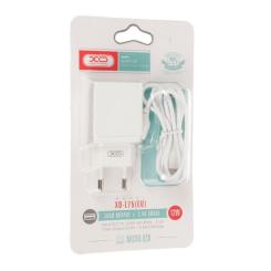 Зарядное устройство XO L75 2USB/2.4A + MicroUSB White Фото 1