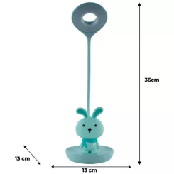 Настольная лампа Kite Bunny LED с аккумулятором, зеленая Фото 6