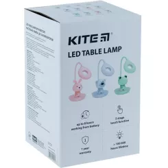 Настольная лампа Kite Froggy LED с аккумулятором, белая Фото 3