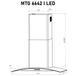 Вытяжка кухонная Minola MTG 6642 I LED Фото 11