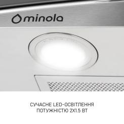 Вытяжка кухонная Minola MTG 6642 I LED Фото 5