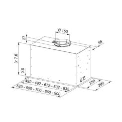 Вытяжка кухонная Franke Box Flush Basic FBFE LG A70 Фото 4
