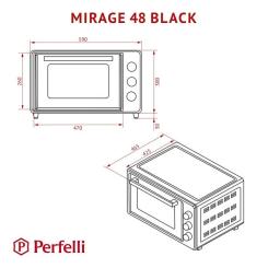 Электропечь Perfelli MIRAGE 48 BLACK Фото 11